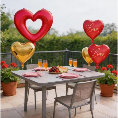 Heart Foil Balloon 5 Piece Set