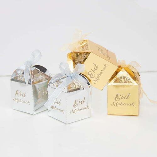 EID Candy Box 4PC ( 2 Silver and 2 Gold )
