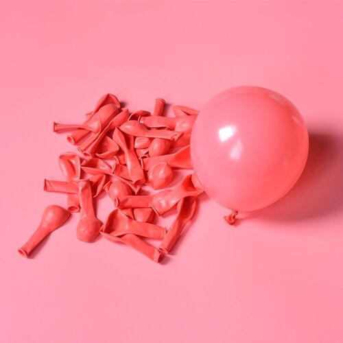 5" Macaron Balloons Red 100pcs