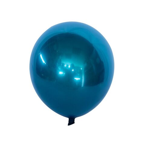 12" Double Layer Chrome balloon Dark Blue 10pk