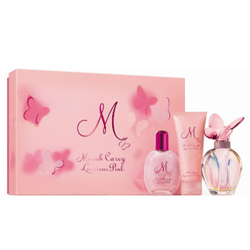 Mariah Carey Luscious Pink 3pcs Gift Set 100ml EDP Spray Women
