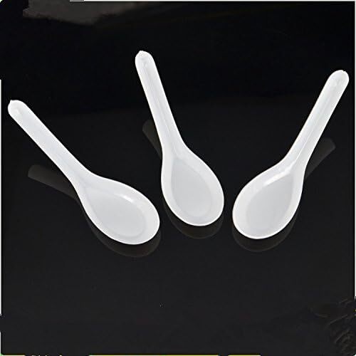 Chinese Plastic Soup Spoons 100PCs