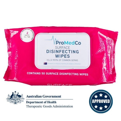 Promedco Surface Disinfecting Wipes 50pk