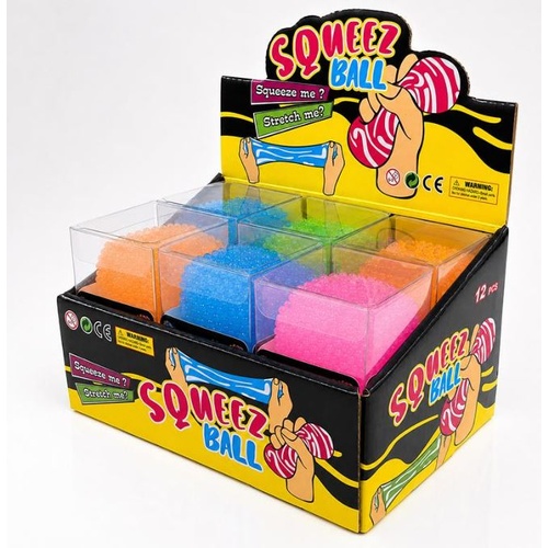 CTN 12 x Squishy Squeeze - Slow Rise Spiky Cube - 5cm 