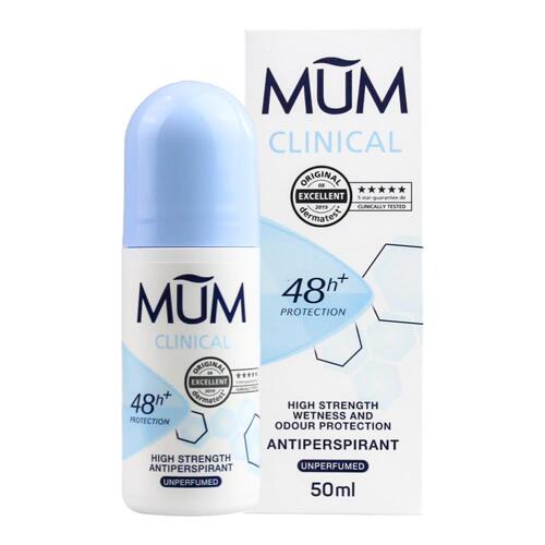 Mum Deodorant Roll On Unperfumed 50ml