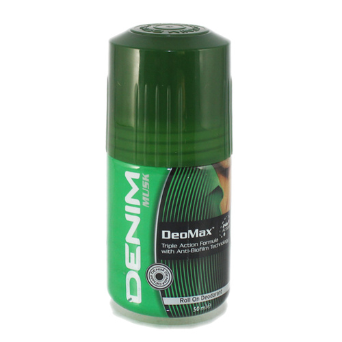 Denim DeoMax Roll On Deodorant Musk 50ml