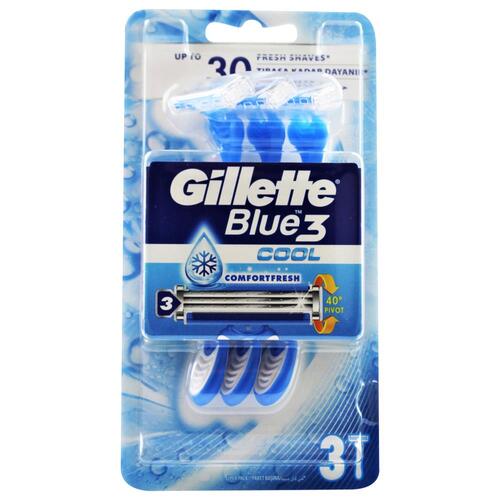 Gillette Disposable Razors Blue 3 Cool Comfort Fresh PK3