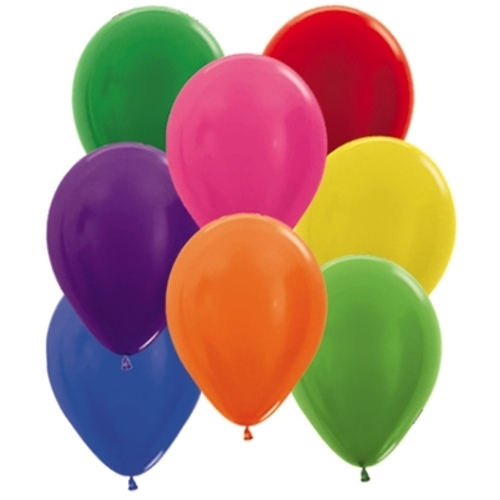Sempertex 12cm Metallic Assorted Latex Balloons 50pk