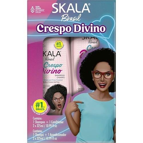 Skala Brasil Crespo Divino Divine Curls Shampoo & Conditioner Kit 325mL