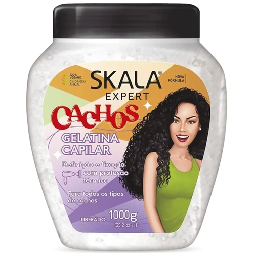 Skala Cachos Hair Jelly Gelatina Strong Hold 1000g