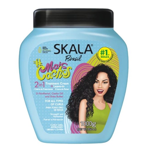 Skala Brasil Mais Cachos Perfect Curls 2-in-1 Hair Treatment Conditioning Cream 1000g