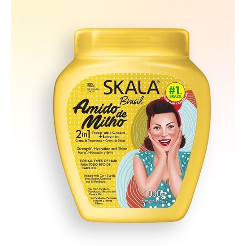 Skala Amido de Milho 2 in 1 Hair Treatment Conditioning Cream 1000g