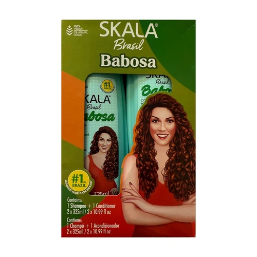 Skala Brasil Babosa Aloe Vera Shampoo & Conditioner Kit 325mL
