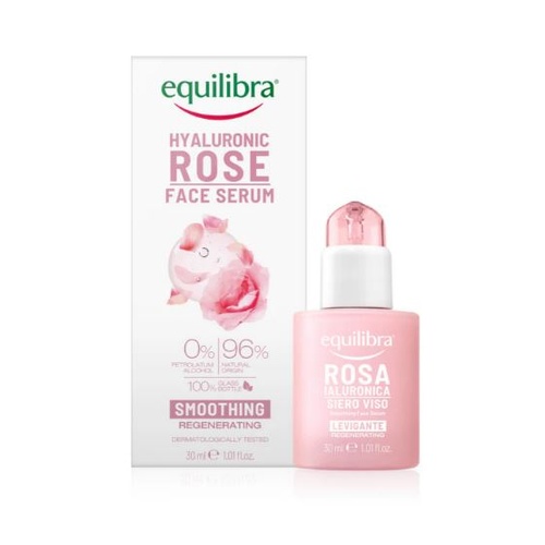 Equilibra: Rose Smoothing Face Serum With Hyaluronic Acid (30ml)