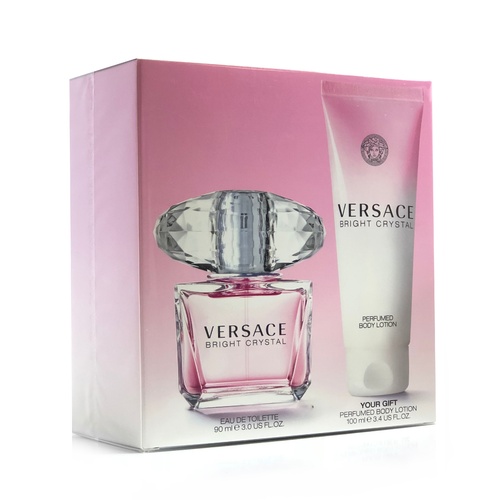 Versace Bright Crystal 2pcs Gift Set 90ml EDT Spray Women