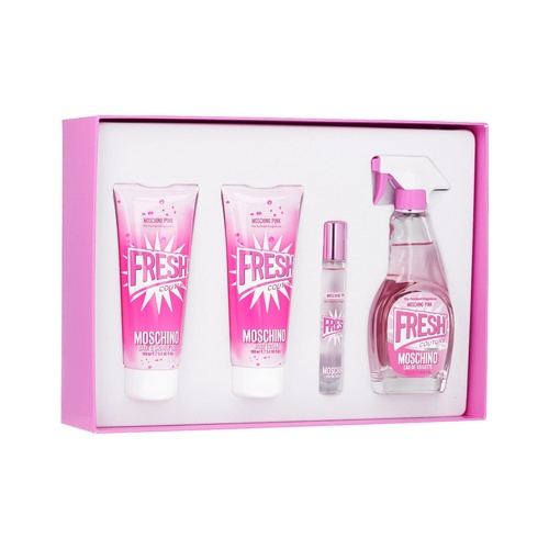 Moschino Pink Fresh Couture 4pcs Gift Set 100ml EDT Spray Women