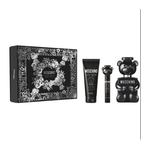 Moschino Toy Boy Gift Set 100ml EDP Spray Men (notes: rose floral musky)
