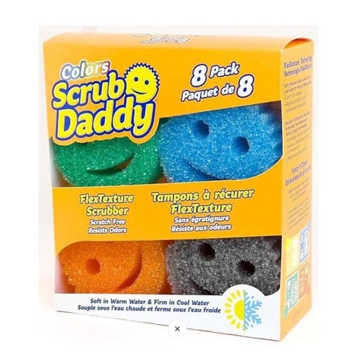 8pc Scrub Daddy Multi-Pack Sponge Scrubber Household Kitchen Cleaning Tools