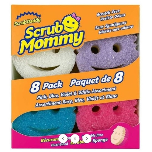 Scrub Mommy Colors 8-Pack Dual-Sided Sponge & Scrubber