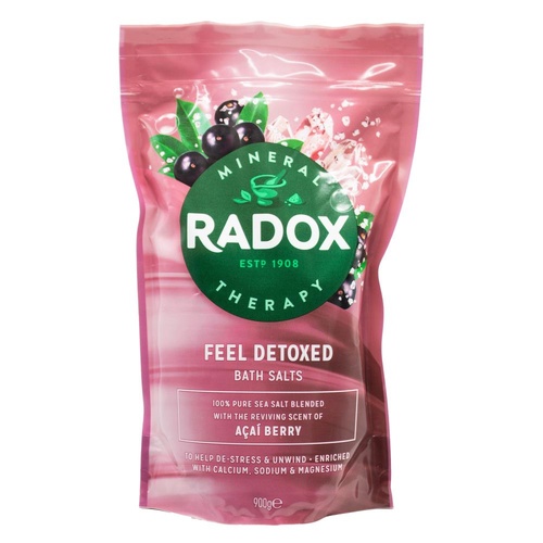 Radox Bath Salts Feel Detoxed Acai Berry 900g
