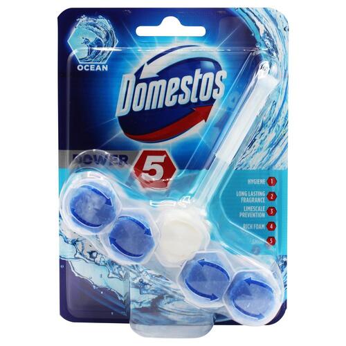 Domestos Ocean Power Toilet Rim Block 55 g, Blue