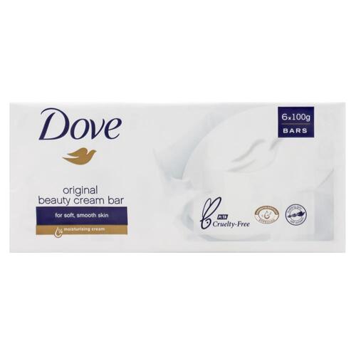 Dove Beauty Cream Bar Original Soap 100g X 6 Pack