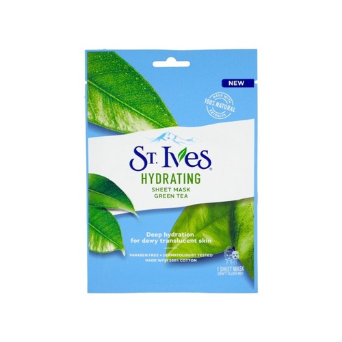 St Ives Hydrating Sheet Mask with Green Tea