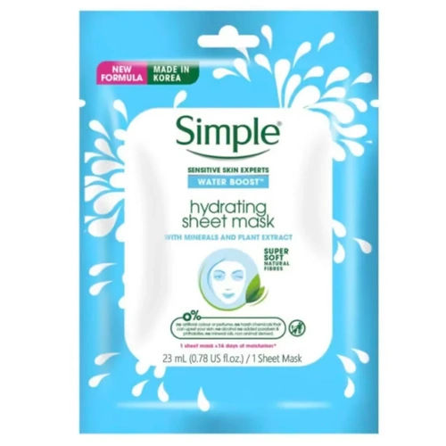 SIMPLE Water Boost Reviving Hydrogel Mask 1 Sheet