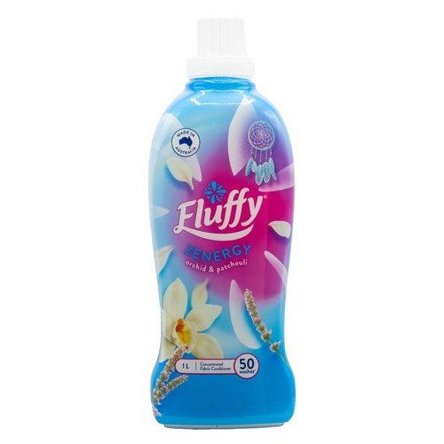 FLUFFY 1L FABRIC CONDITIONER CONCENTRATED ZENERGY ORCHID PATCHOULI