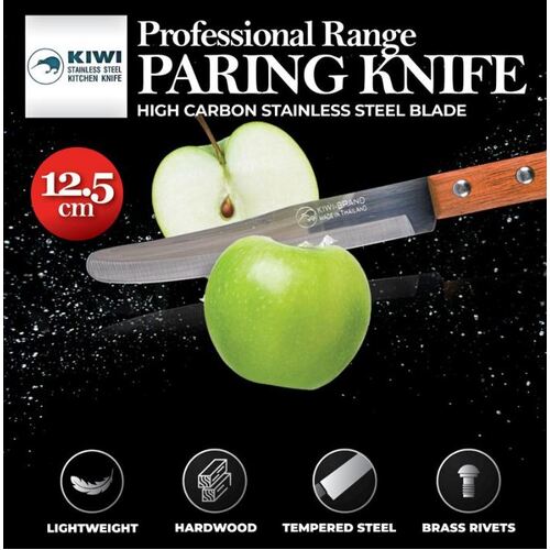 KIWI Paring Knife Wood Handle 12.5cm