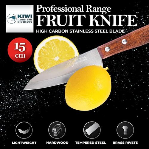 KIWI Fruit Knife Wood Handle 15cm 