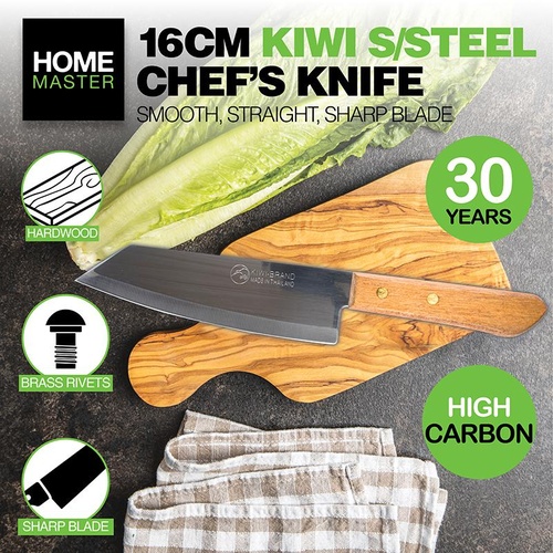 KIWI Cooks Knife Wood Handle 16cm