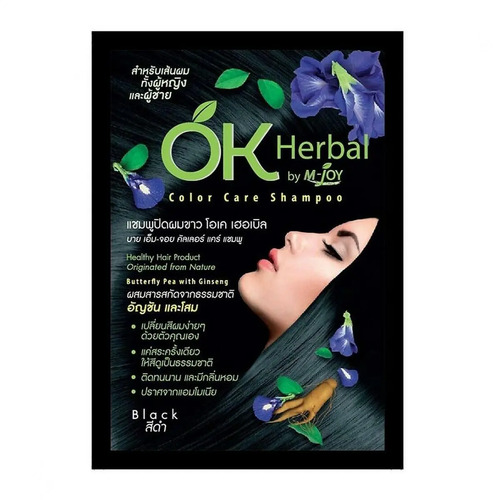 M-Joy Ok Herbal Color Care Shampoo Black 30ml