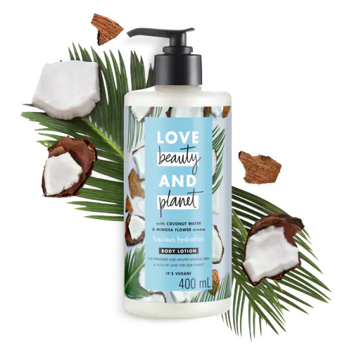 Love Beauty And Planet Coconut Water & Mimosa Flower aroma Body Lotion 400mL
