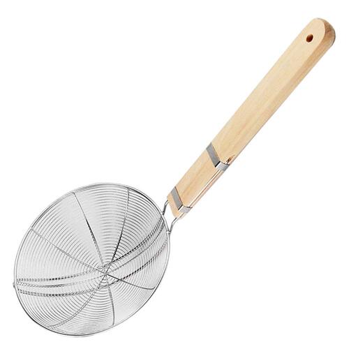 Colander Stainless with Wooden Handle