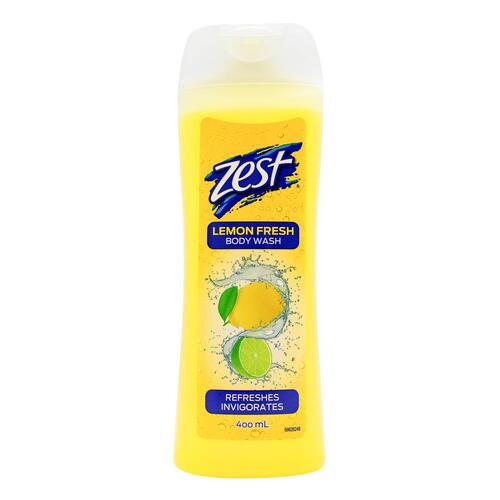 Zest Lemon Fresh Body Wash 400ml