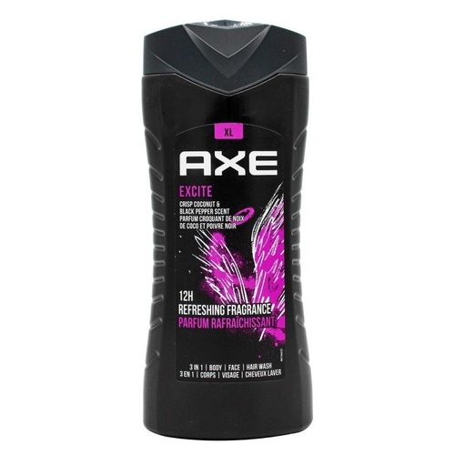 Axe Black  3in1 Body Face Hair Wash 400ml