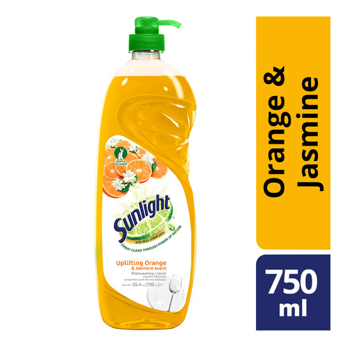 Sunlight Dishwashing Liquid Orange & Jasmine 750ml Pump