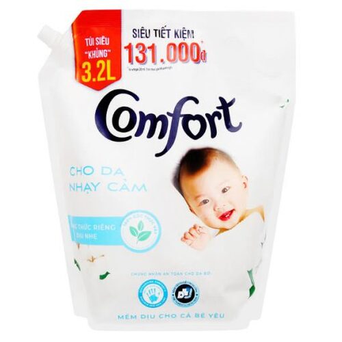 Comfort White Sensitive Skin Concentrated Fabric Softener Import 3.2Lt