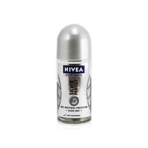 Nivea Deodorant For Men Anti-Perspirant Roll-On Silver Protect 50ml