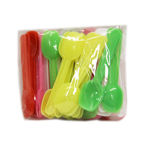 Coloured Plastic Spoons 50pcs
