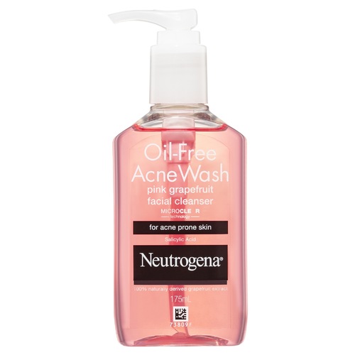 Neutrogena Oil-Free Acne Wash Pink Grapefruit Facial Cleanser 175ml