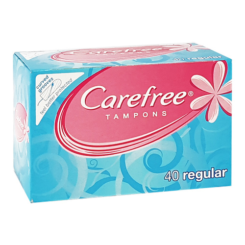 Carefree Regular Tampons 40pk