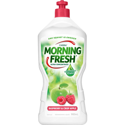 Morning Fresh Ultra Concentrate Dishwashing Liquid Raspberry & Crisp Apple 900ml