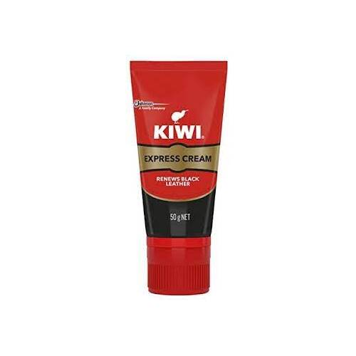 KIWI Express Cream BLACK 50g RENEWS BLACK LEATHER Shine & Nourish Shoe Accessory