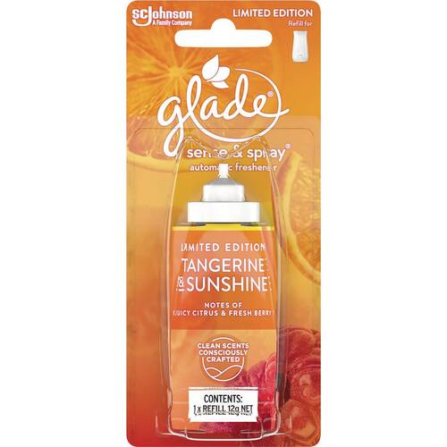 Glade Sense & spray Tanagerine & Sunshine Auto Air Freshner Refill Limited Edition 12g