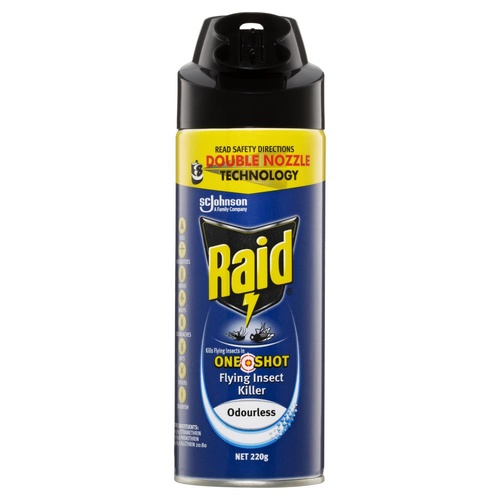 Raid One Shot Flying Insect Killer 220g