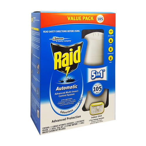 Raid Automatic Advanced Multi-Insect Control System Odourless 305g