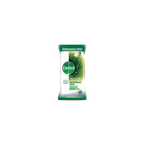 Dettol Tru Clean Antibacterial Multipurpose Cleaning Wipes Crisp Pear 90 Wipes