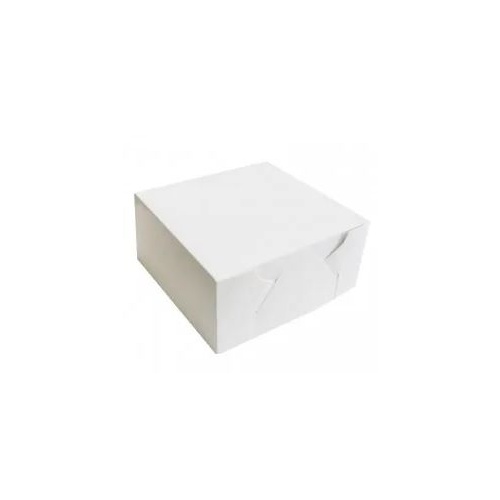 Cake Box White 8x8x2.5 500Ums 100pk
